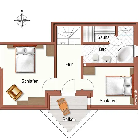 Διαμέρισμα Strandvilla - Maisonette 