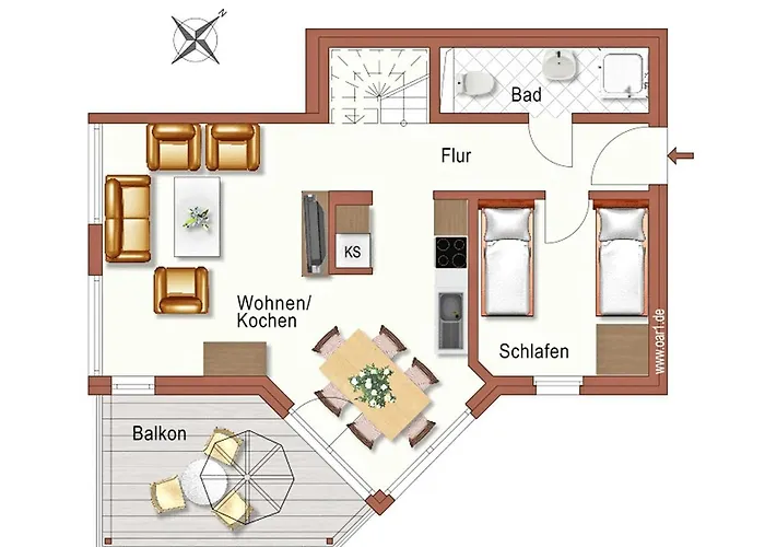 아파트 Strandvilla - Maisonette 