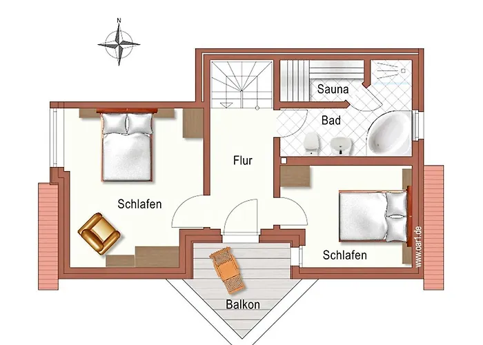 아파트 Strandvilla - Maisonette 